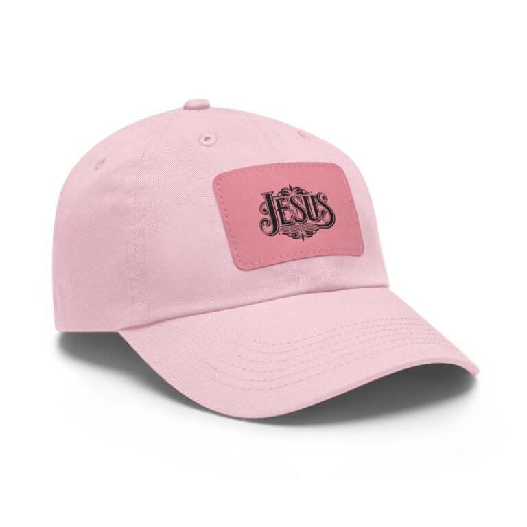 6819206492733025615_2048-1.jpeg Jesus Christian Leather Patch Dad Hat