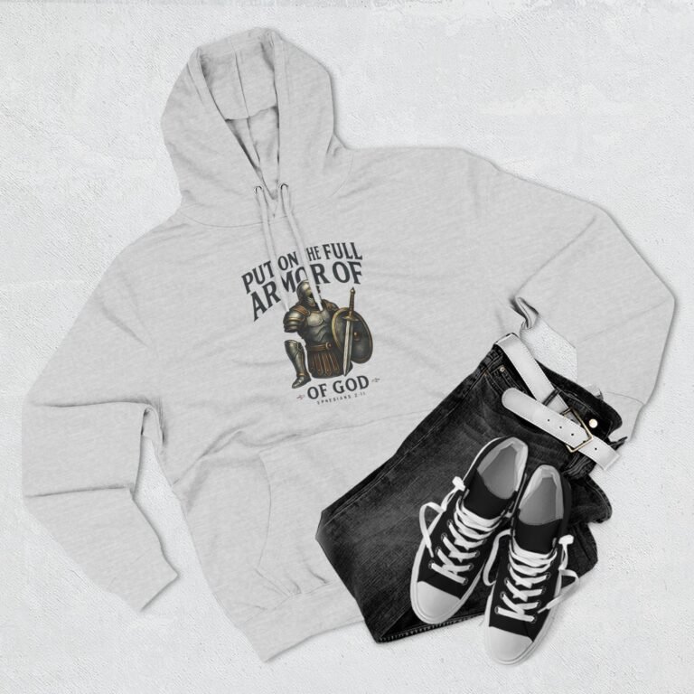Full Armor of God Christian Fleece Hoodie