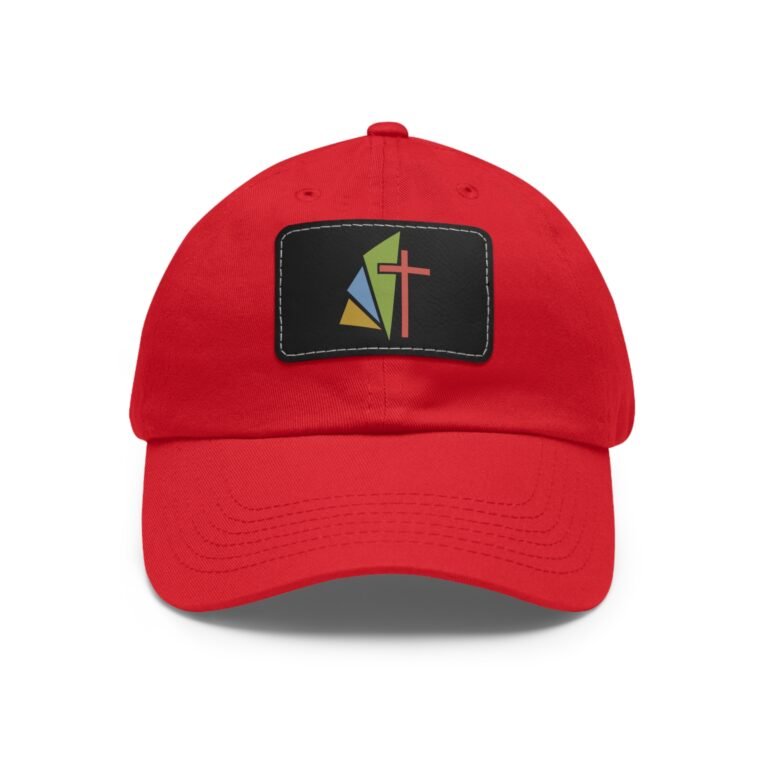Rectangle Leather Patch Dad Hat