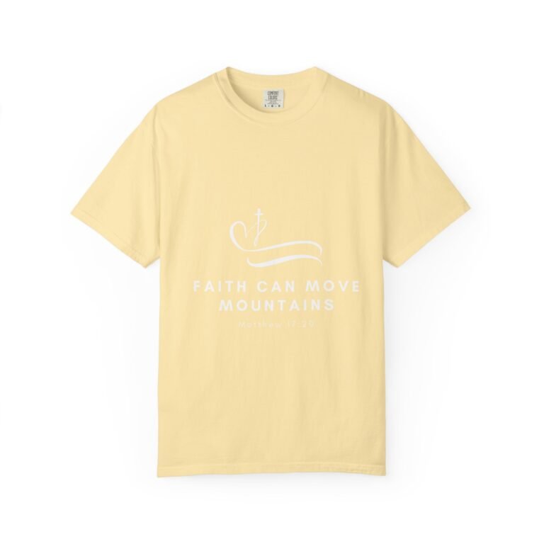 7830281426136178149_2048.jpeg Faith Can Move Mountains Matthew 17:20 Christian T-Shirt