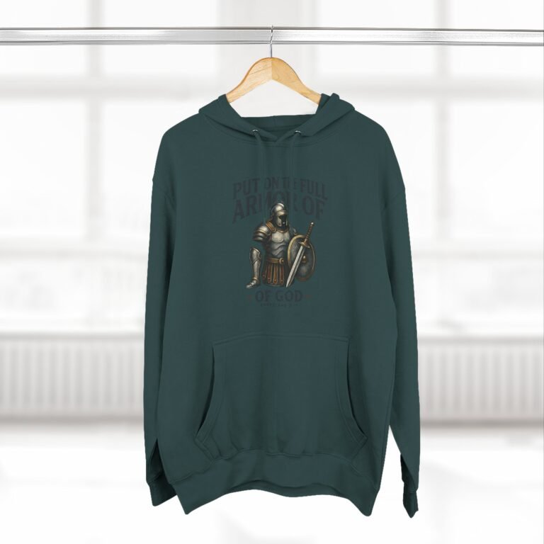 Full Armor of God Christian Fleece Hoodie