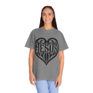 8295208939435983604_2048.jpeg Jesus Heart Graphic Christian T-Shirt