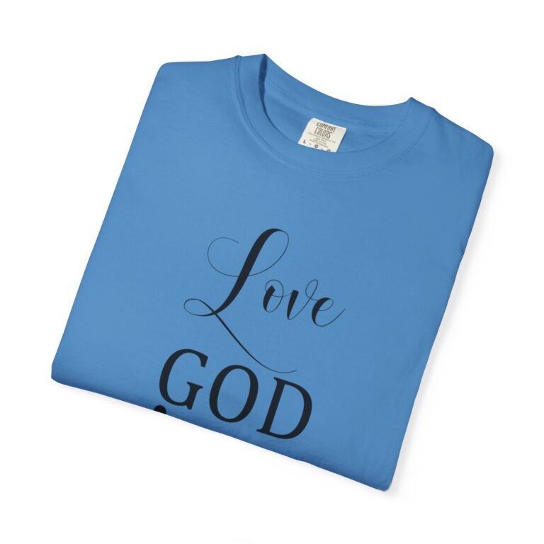 8362952912464322469_2048.jpeg Love God Love People Christian T-Shirt