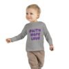 Faith Hope Love Toddler Christian Long Sleeve T-Shirt