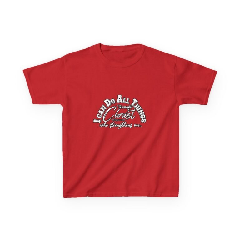 I Can Do All Things Through Christ Kids Christian T-Shirt