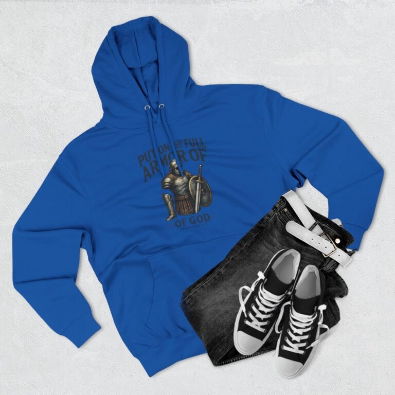 Full Armor of God Christian Fleece Hoodie