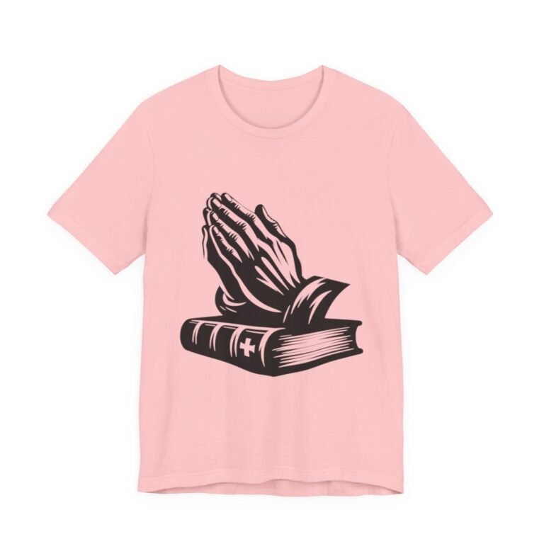 Praying Hands and Bible Christian T-Shirt