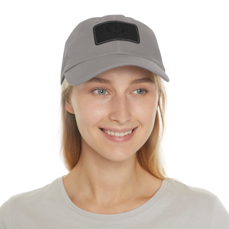 Handwritten Heart Petto Leather Patch Dad Hat